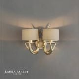  Đèn tường chao vải Laura Ashley 2 bóng GBK032-2 cao cấp chuẩn Anh Quốc 