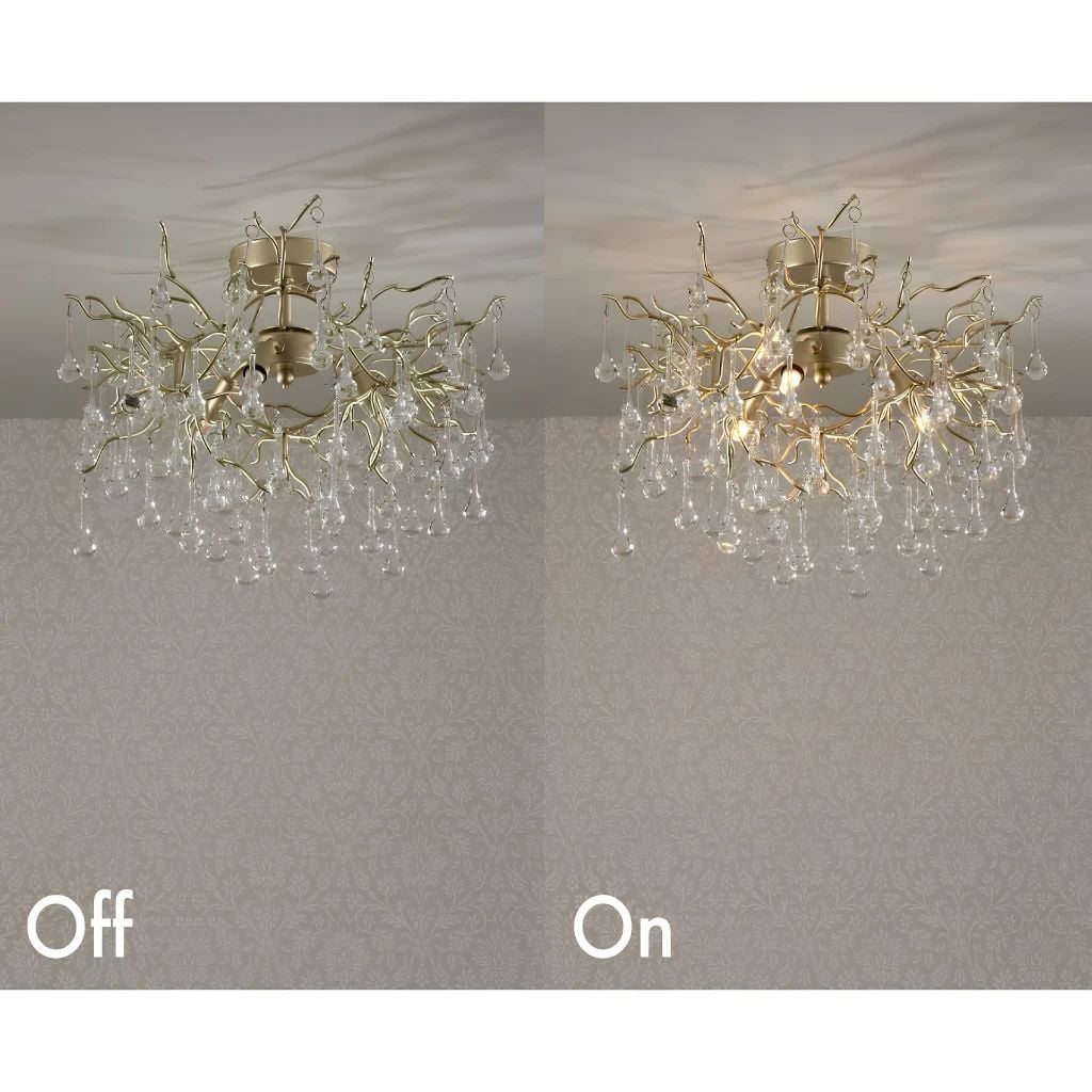  Đèn chùm pha lê Laura Ashley 3 bóng GCH006-3 cao cấp chuẩn Anh Quốc 