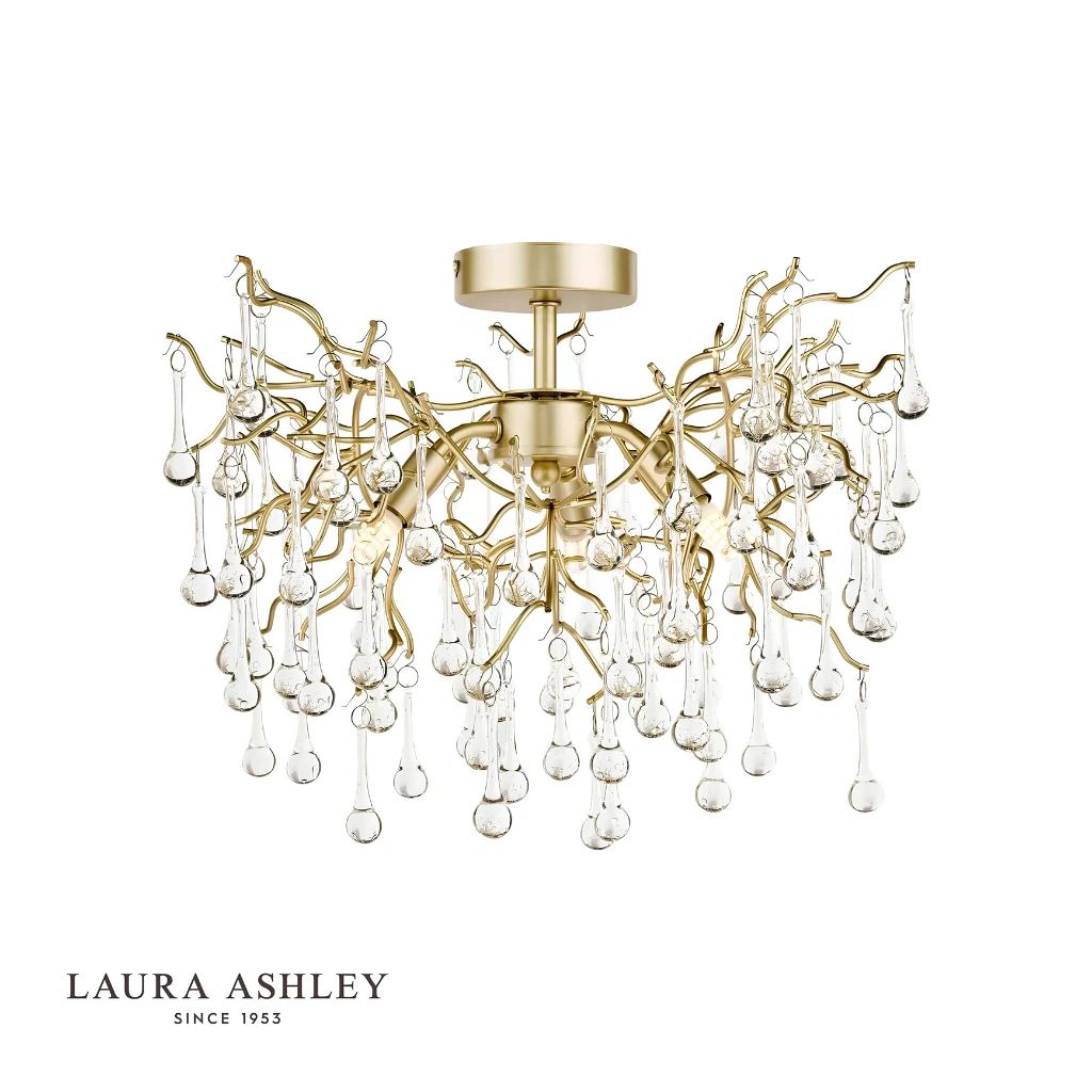  Đèn chùm pha lê Laura Ashley 3 bóng GCH006-3 cao cấp chuẩn Anh Quốc 