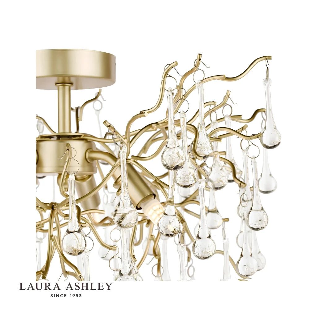  Đèn chùm pha lê Laura Ashley 3 bóng GCH006-3 cao cấp chuẩn Anh Quốc 