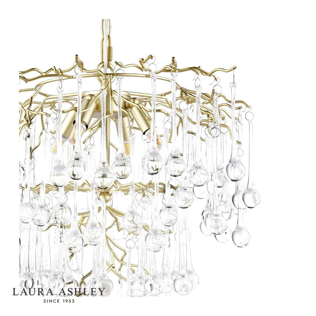  Đèn thả pha lê Laura Ashley 4 bóng GPN014-4 cao cấp chuẩn Anh Quốc 