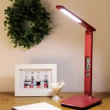  Đèn Bàn LED Bọc Da Cao Cấp MotoM GS1701 – Công Suất 7W 470lm, Tích Hợp Đồng Hồ, Lịch, Nhiệt Kế, Cổng Sạc USB 2.1A & Chuẩn JIS A Nhật Bản 