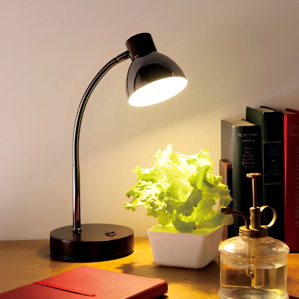  Đèn Bàn LED Gỗ Phối Kim Loại MotoM GS1704 – Ánh Sáng Ấm 3000K, Quang Thông 400lm, Chuẩn JIS A Nhật Bản Chống Cận Thị 