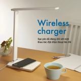  Đèn Bàn LED Tích Hợp Sạc Không Dây Qi MotoM GST006Q (Đen/Trắng) – Cổng USB 5V 2.1A & Chỉnh 3 Màu Ánh Sáng Chuẩn JIS A Nhật Bản 