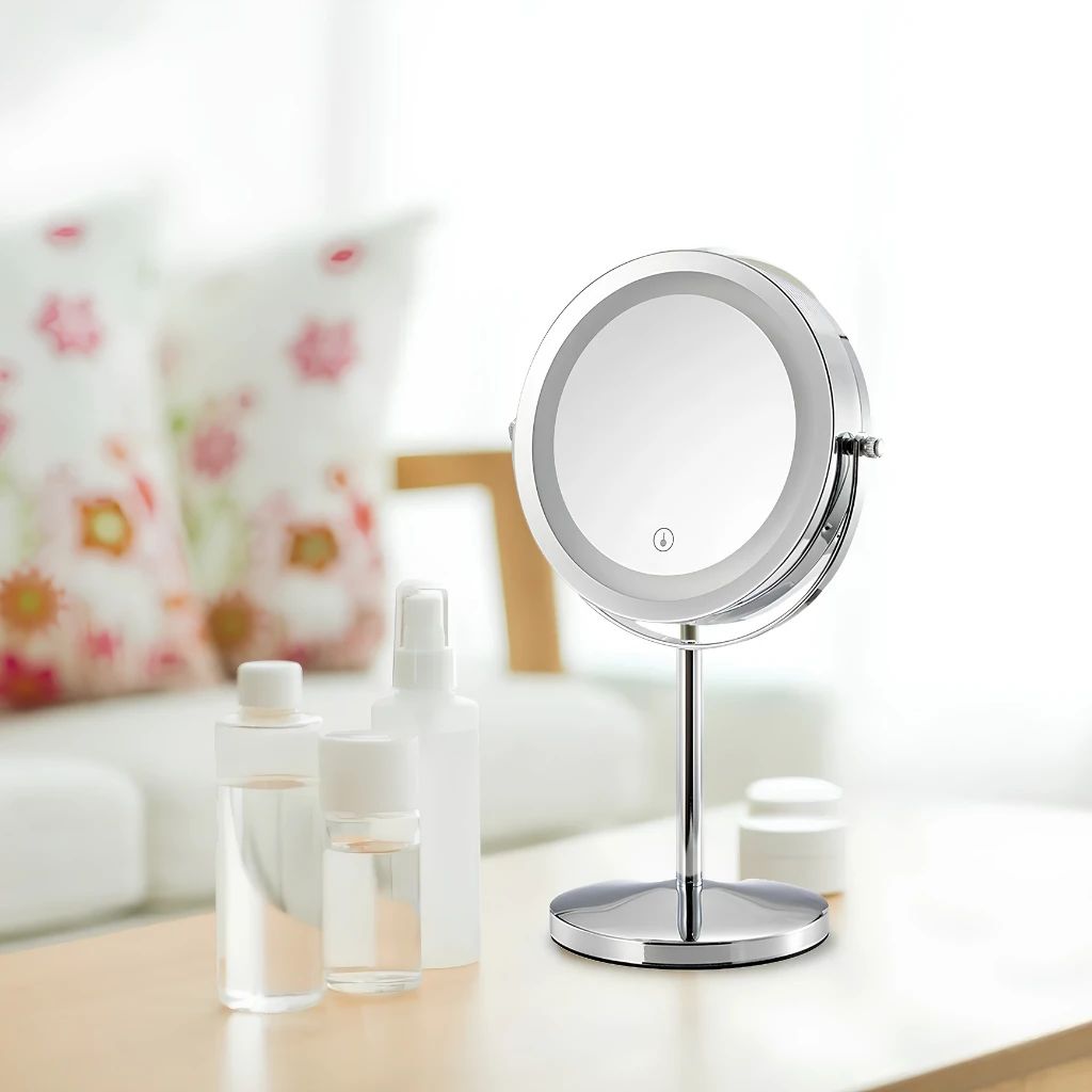  Gương LED Trang Điểm Để Bàn MotoM GST015 (Không Dây) – Đổi 3 Màu Ánh Sáng & Phóng Đại 3 Lần Chuẩn Nhật Bản 