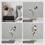 Gương LED Trang Điểm Để Bàn MotoM GST015 (Không Dây) – Đổi 3 Màu Ánh Sáng & Phóng Đại 3 Lần Chuẩn Nhật Bản 