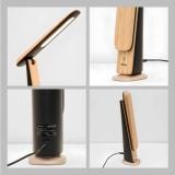  Đèn Bàn LED MotoM GST017B Thân Tre Thân Thiện Môi Trường (Màu Đen) – Tích Hợp Cổng Sạc USB Type-C Chuẩn Nhật Bản 