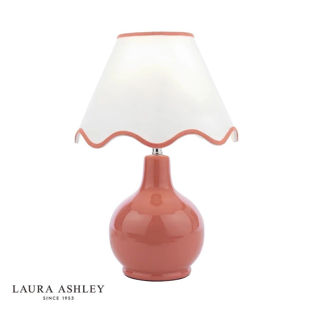  Đèn bàn gốm chao vải Laura Ashley GST021 cao cấp chuẩn Anh Quốc 