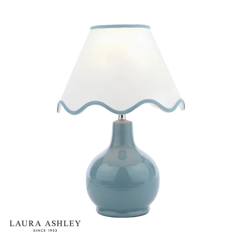  Đèn bàn gốm chao vải Laura Ashley GST021 cao cấp chuẩn Anh Quốc 