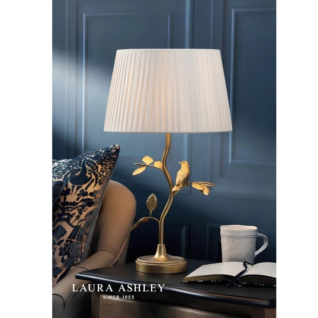  Đèn bàn chao vải Laura Ashley GST024 cao cấp chuẩn Anh Quốc 