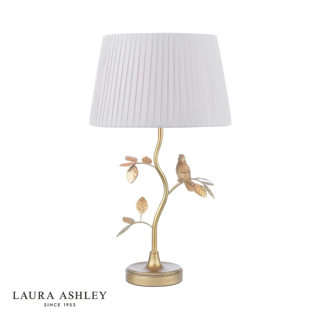  Đèn bàn chao vải Laura Ashley GST024 cao cấp chuẩn Anh Quốc 