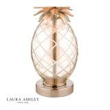  Đèn bàn thủy tinh chao vải Laura Ashley GST025 cao cấp chuẩn Anh Quốc 