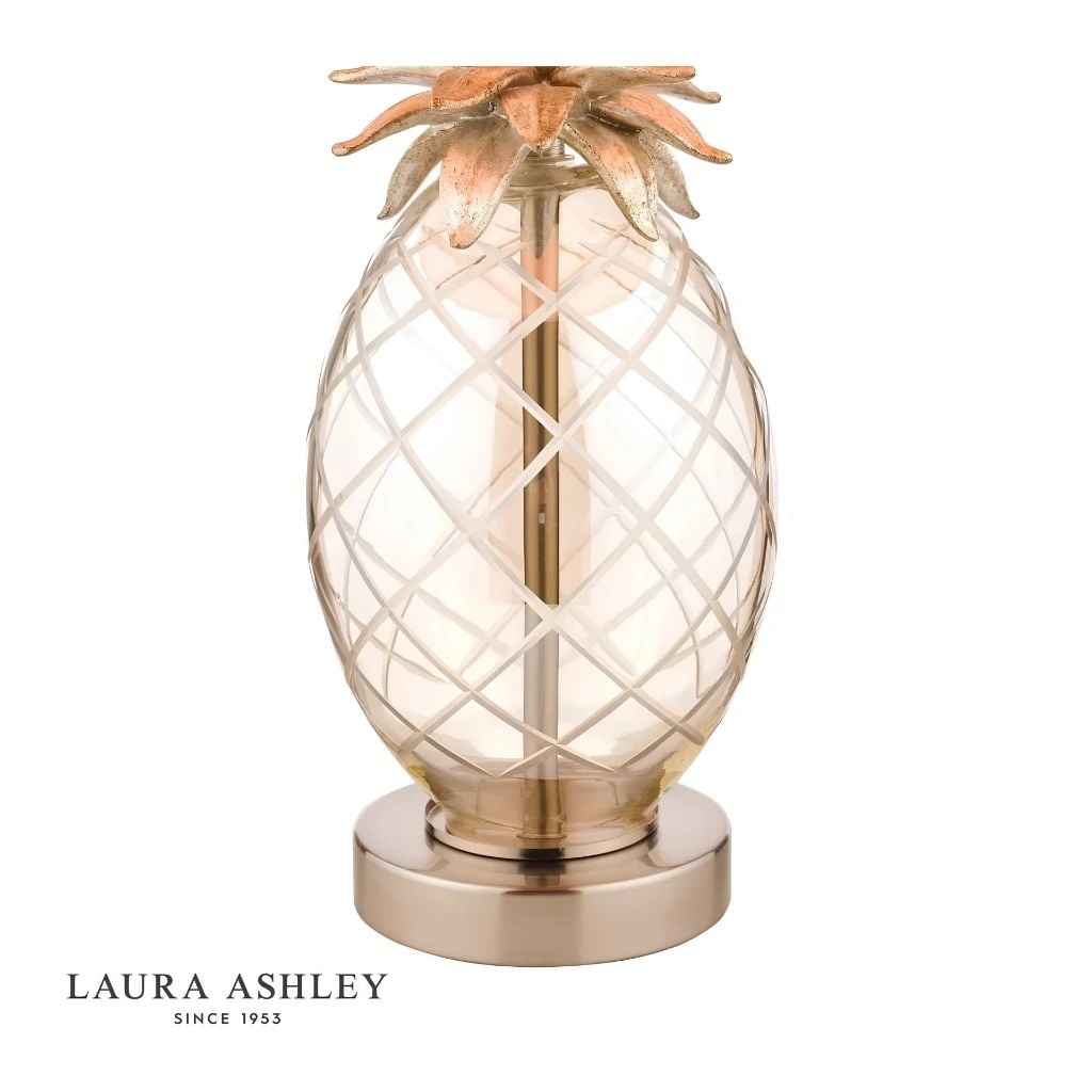  Đèn bàn thủy tinh chao vải Laura Ashley GST025 cao cấp chuẩn Anh Quốc 