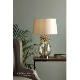  Đèn bàn thủy tinh chao vải Laura Ashley GST026 cao cấp chuẩn Anh Quốc 