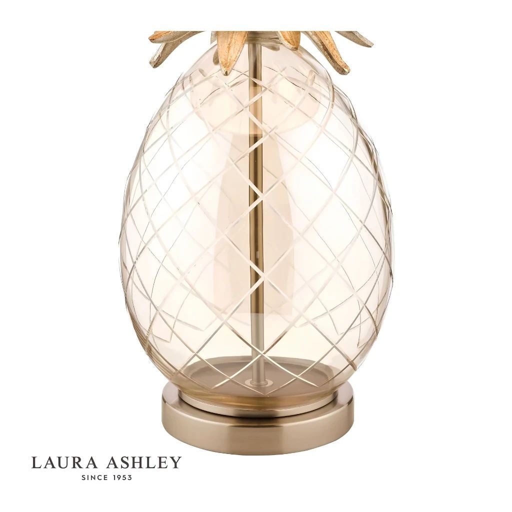  Đèn bàn thủy tinh chao vải Laura Ashley GST026 cao cấp chuẩn Anh Quốc 