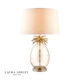  Đèn bàn thủy tinh chao vải Laura Ashley GST026 cao cấp chuẩn Anh Quốc 