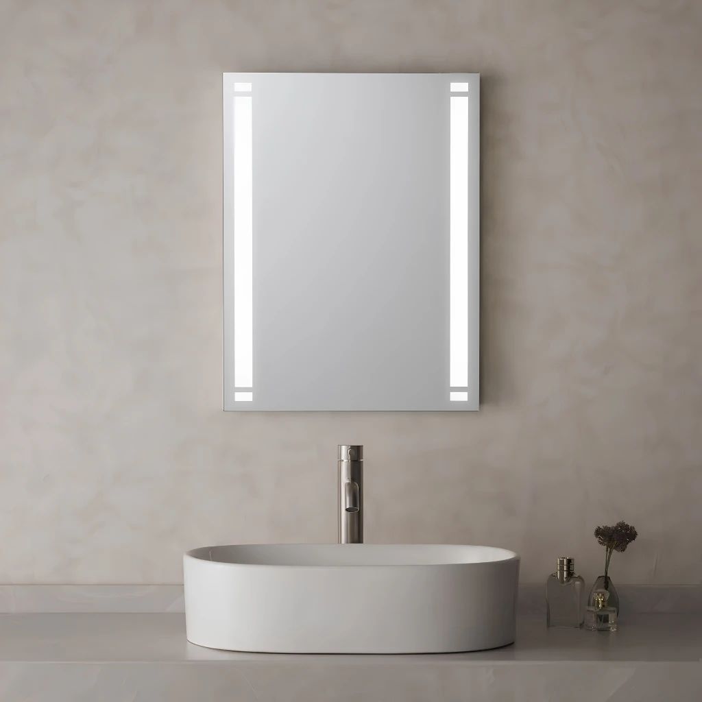  Gương Đèn LED Chữ Nhật Chiếu Sáng Trực Diện MotoM MBK010 (450×600mm) – Công Suất 20W, Viền Đèn Âm Kính, Lắp Dọc/Ngang, Chỉ Số Hoàn Màu Ra90 Cao Cấp Nhật Bản 