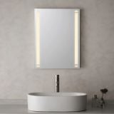  Gương Đèn LED Chữ Nhật Chiếu Sáng Trực Diện MotoM MBK010 (450×600mm) – Công Suất 20W, Viền Đèn Âm Kính, Lắp Dọc/Ngang, Chỉ Số Hoàn Màu Ra90 Cao Cấp Nhật Bản 