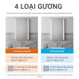  Gương Đèn LED Chữ Nhật Chiếu Sáng Trực Diện MotoM MBK010 (450×600mm) – Công Suất 20W, Viền Đèn Âm Kính, Lắp Dọc/Ngang, Chỉ Số Hoàn Màu Ra90 Cao Cấp Nhật Bản 