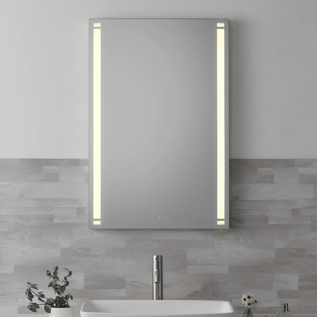 Gương đèn LED phòng tắm tích hợp sấy chống mờ sương MotoM Nhật Bản