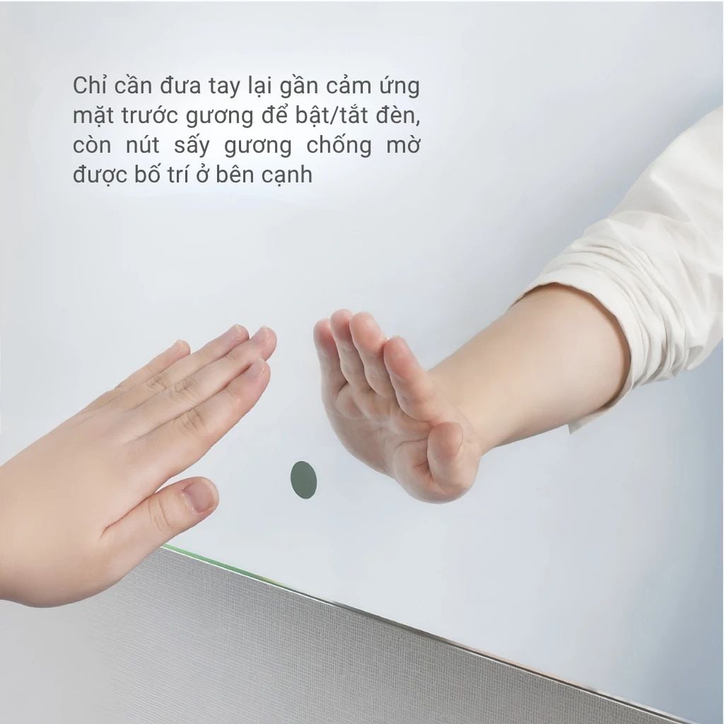  Gương Đèn LED Chữ Nhật Chiếu Sáng Trực Diện MotoM MBK010 (450×600mm) – Công Suất 20W, Viền Đèn Âm Kính, Lắp Dọc/Ngang, Chỉ Số Hoàn Màu Ra90 Cao Cấp Nhật Bản 