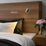  Đèn Đọc Sách Âm Vách Đầu Giường MotoM MBK022 Thân Ngắn Đế Tròn (φ100mm) – Khớp Xoay Gập Linh Hoạt Cao Cấp Chuẩn Khách Sạn Nhật Bản 