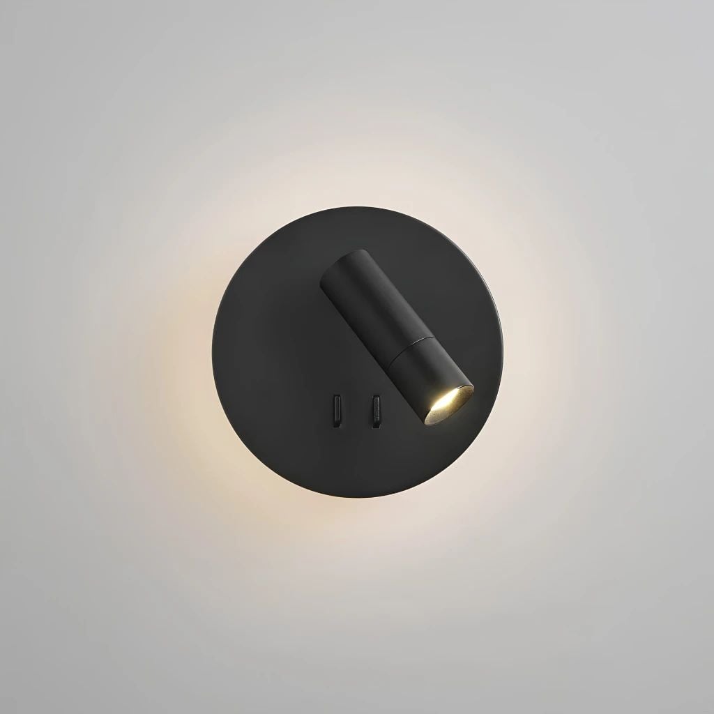  Đèn Đọc Sách Đầu Giường MotoM MBK024 Đế Tròn Tích Hợp LED Gián Tiếp & Rọi Điểm Đa Năng – Chuẩn Khách Sạn Cao Cấp Nhật Bản 