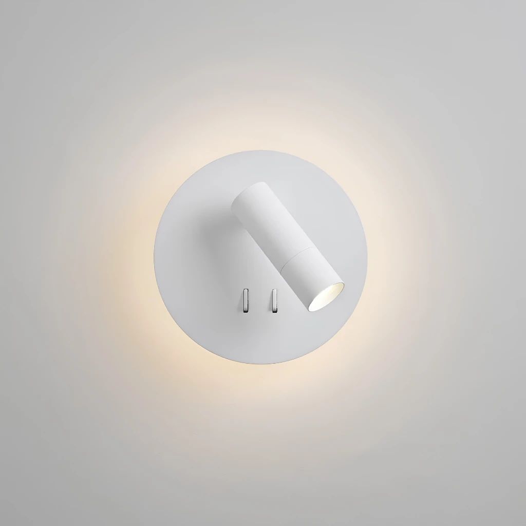  Đèn Đọc Sách Đầu Giường MotoM MBK024 Đế Tròn Tích Hợp LED Gián Tiếp & Rọi Điểm Đa Năng – Chuẩn Khách Sạn Cao Cấp Nhật Bản 