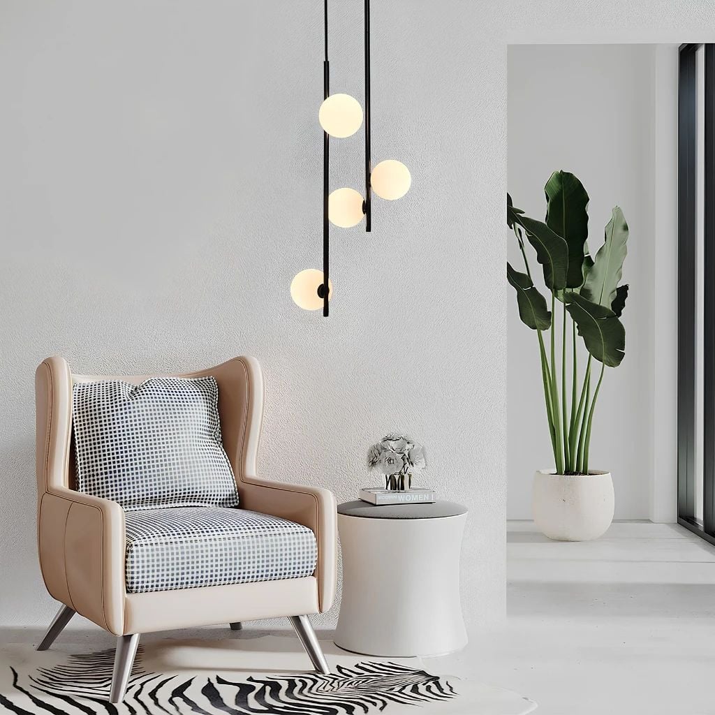  Đèn Thả Trần MotoM Sphere MPN034-2 (2 Bóng Φ100mm) – LED 7W 2700K (Treo Trần/Ray) 