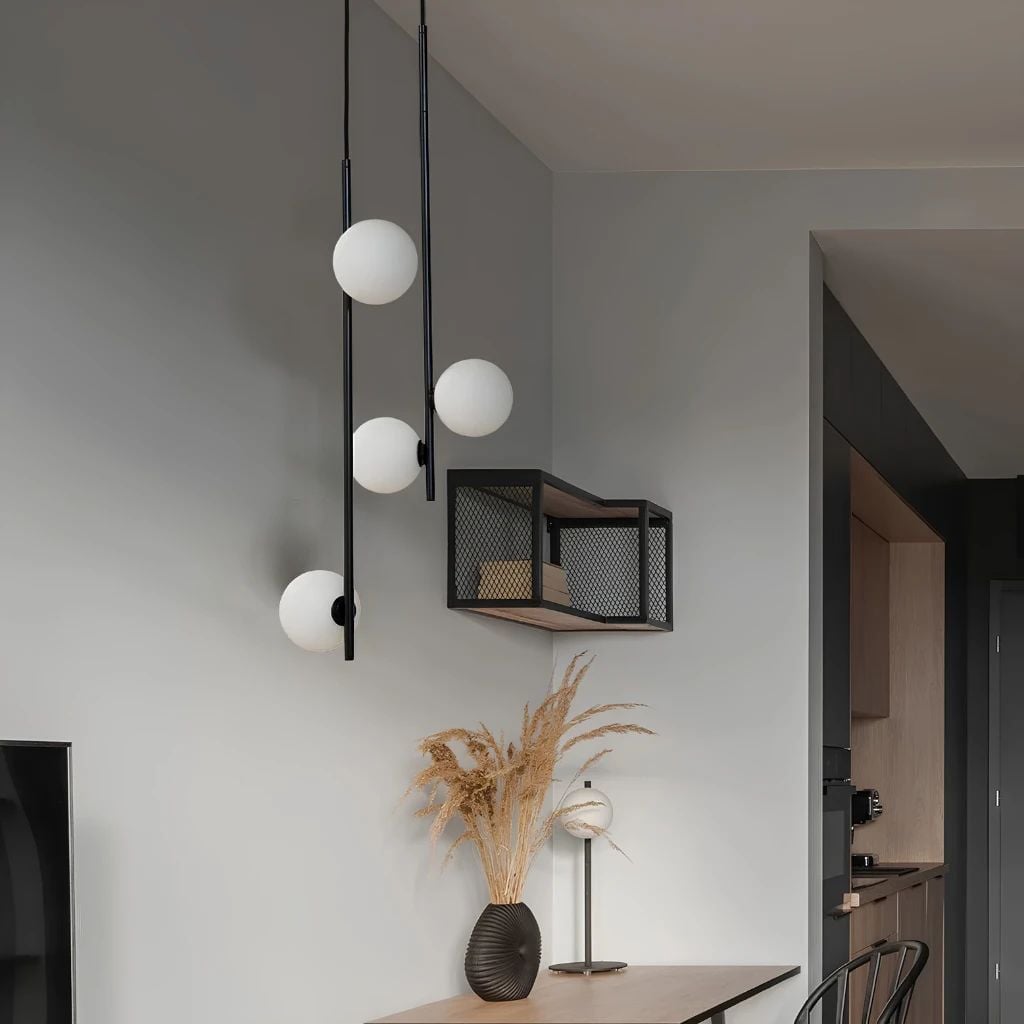 Đèn Thả Trần MotoM Sphere MPN034-2 (2 Bóng Φ100mm) – LED 7W 2700K (Treo Trần/Ray) 
