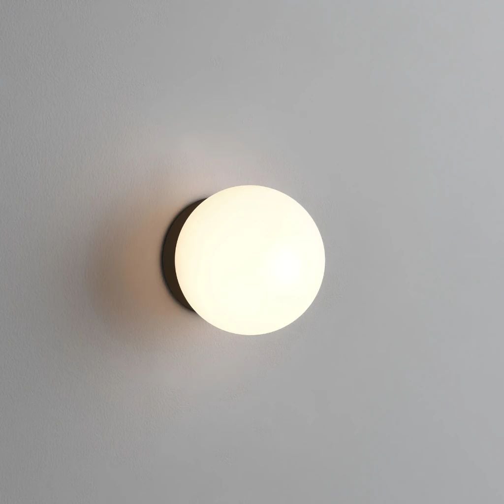  Đèn Tường Trang Trí 1 Bóng Thủy Tinh Tròn MotoM Sphere Φ100mm MBK034 – Đèn Treo Tường & Trần LED 3.5W Ánh Sáng Ấm 2700K 