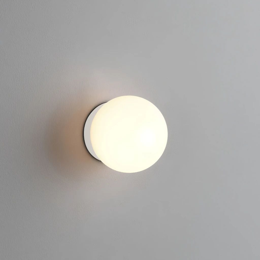  Đèn Tường Trang Trí 1 Bóng Thủy Tinh Tròn MotoM Sphere Φ100mm MBK034 – Đèn Treo Tường & Trần LED 3.5W Ánh Sáng Ấm 2700K 