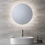  Gương Treo Tường Tròn Tích Hợp Đèn LED Gián Tiếp MotoM MBK041 (Đường Kính 60cm) – Khung Thép Chuẩn Khách Sạn Cao Cấp Nhật Bản 