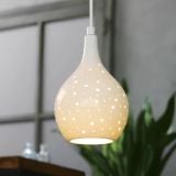  Đèn Thả Trần Gốm Sứ Họa Tiết Chấm Lỗ Ngẫu Nhiên MotoM MPN12 (E17 φ140mm) – Sứ Nung Thủ Công Cao Cấp Chuẩn Phong Cách Nhật Bản 