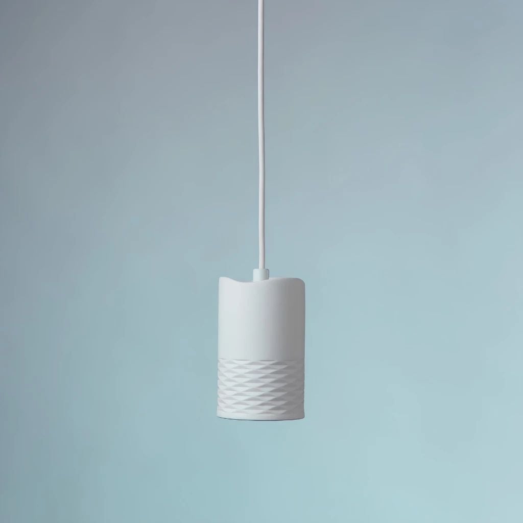  Đèn Thả Trần Gốm Sứ Cao Cấp MotoM MPN19 (E17 φ86mm) Bề Mặt Nhám Mịn – Chiếu Sáng Bàn Ăn, Quầy Bar Chuẩn Khách Sạn Nhật Bản 