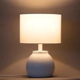  Đèn Bàn Trang Trí Phòng Ngủ MotoM MST029 Chao Vải Trắng Cao Cấp – Đuôi Đèn E27 Điểm Nhấn Hiện Đại Chuẩn Nhật Bản 