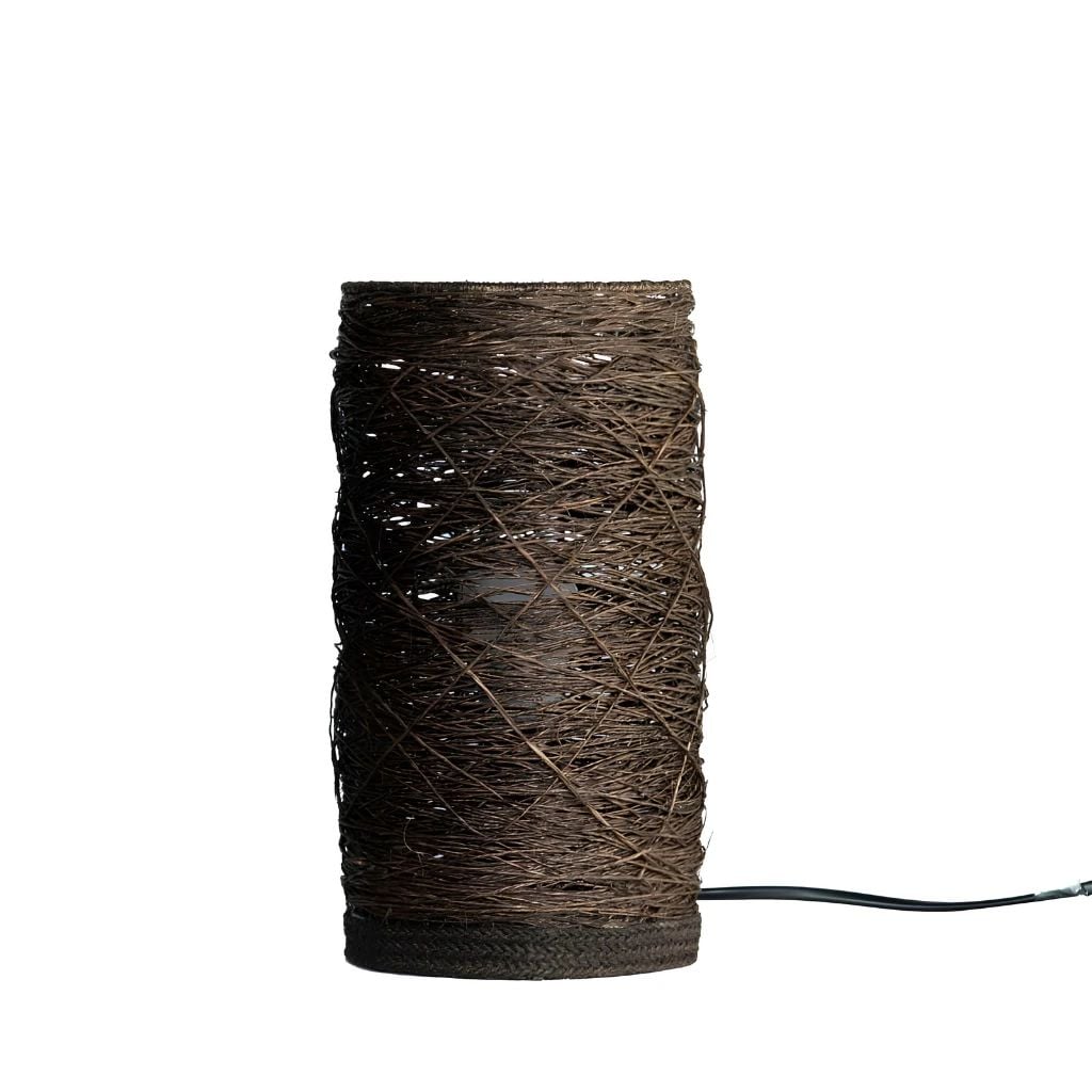  Đèn Bàn Trang Trí MotoM MST032 Thân Thép Đan Dây Đay Tự Nhiên (Màu Kem/Đen) – Chuẩn Đuôi Đèn E26 Tiết Kiệm Điện Chuẩn Nhật Bản 