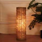  Đèn Cây Đứng Trang Trí MotoM MST033 Thân Thép Đan Dây Đay Tự Nhiên (Màu Kem/Đen) – Chuẩn Đuôi Đèn E26 Tiết Kiệm Điện Chuẩn Nhật Bản 