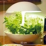  Đèn Trồng Rau Thủy Canh Trong Nhà Dùng Đèn LED Akarina01 OMA01RN2 MotoM – Thiết Kế Hình Trái Đất, 3 Khay Trồng Riêng Biệt, Hẹn Giờ 16h Nhật Bản 