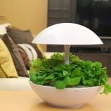  Đèn Trồng Rau Thủy Canh Trong Nhà Dùng Đèn LED Akarina01 OMA01RN2 MotoM – Thiết Kế Hình Trái Đất, 3 Khay Trồng Riêng Biệt, Hẹn Giờ 16h Nhật Bản 