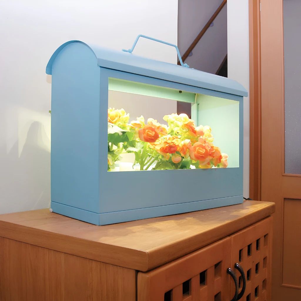  Đèn Trồng Rau Thủy Canh Trong Nhà Akarina05 OMA05 MotoM – Đèn LED Quang Hợp 15W, Khay Trồng 14 Lỗ Rộng Rãi Chuẩn Phong Cách Nhật Bản 
