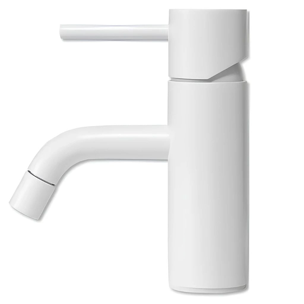  Vòi Rửa Lavabo Nóng Lạnh Trắng Mờ Miratap Fixer TA01909N – Sơn Tĩnh Điện Cao Cấp, Đạt Chuẩn JIS Nhật Bản, Đầu Tạo Bọt Chống Bắn 
