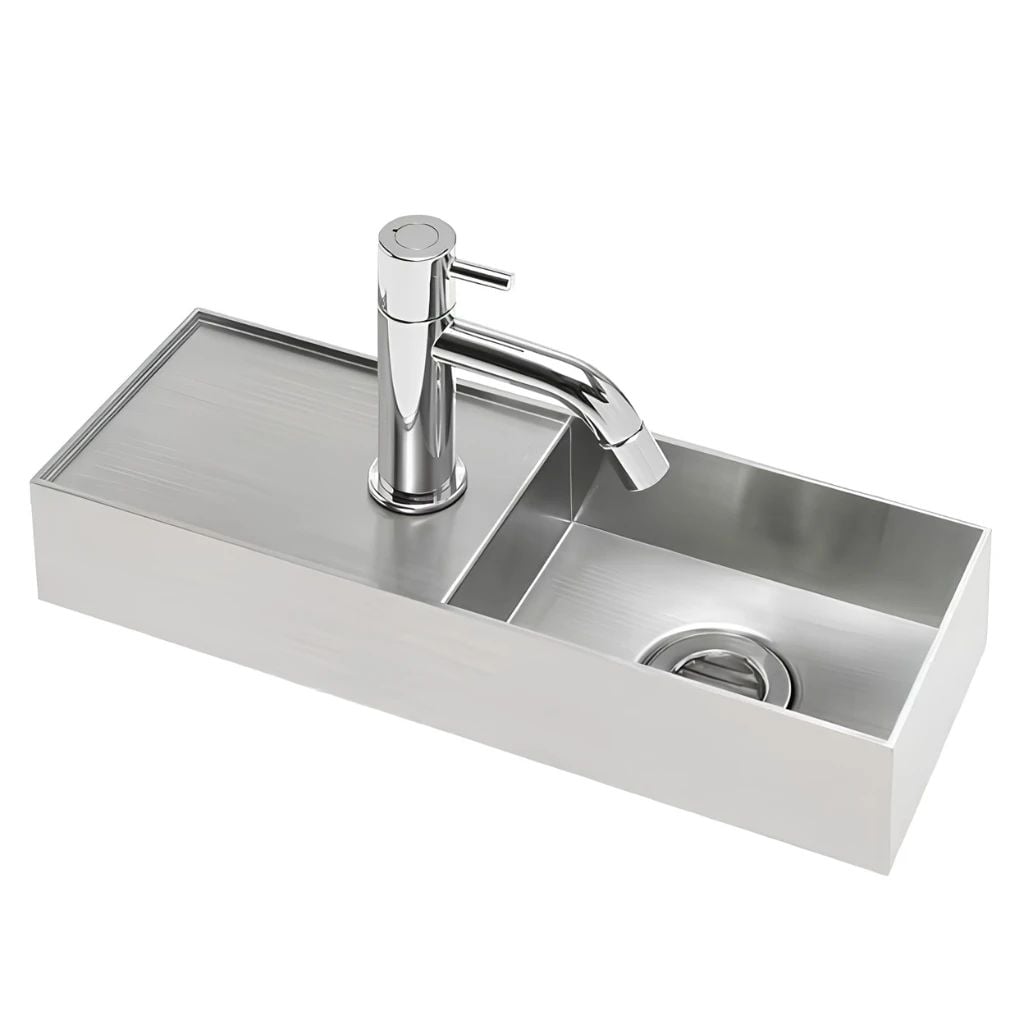 Chau rua tay inox treo tuong Miratap Tehachi Silver WA14111 Nhat Ban