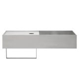  Chậu Rửa Tay Inox Treo Tường Miratap Tehachi Silver WA14111 – Inox 304 Xước Hairline, Siêu Nhỏ Gọn 350x120mm, Made In Japan 