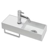  Chậu Rửa Tay Inox Treo Tường Miratap Tehachi Silver WA14111 – Inox 304 Xước Hairline, Siêu Nhỏ Gọn 350x120mm, Made In Japan 
