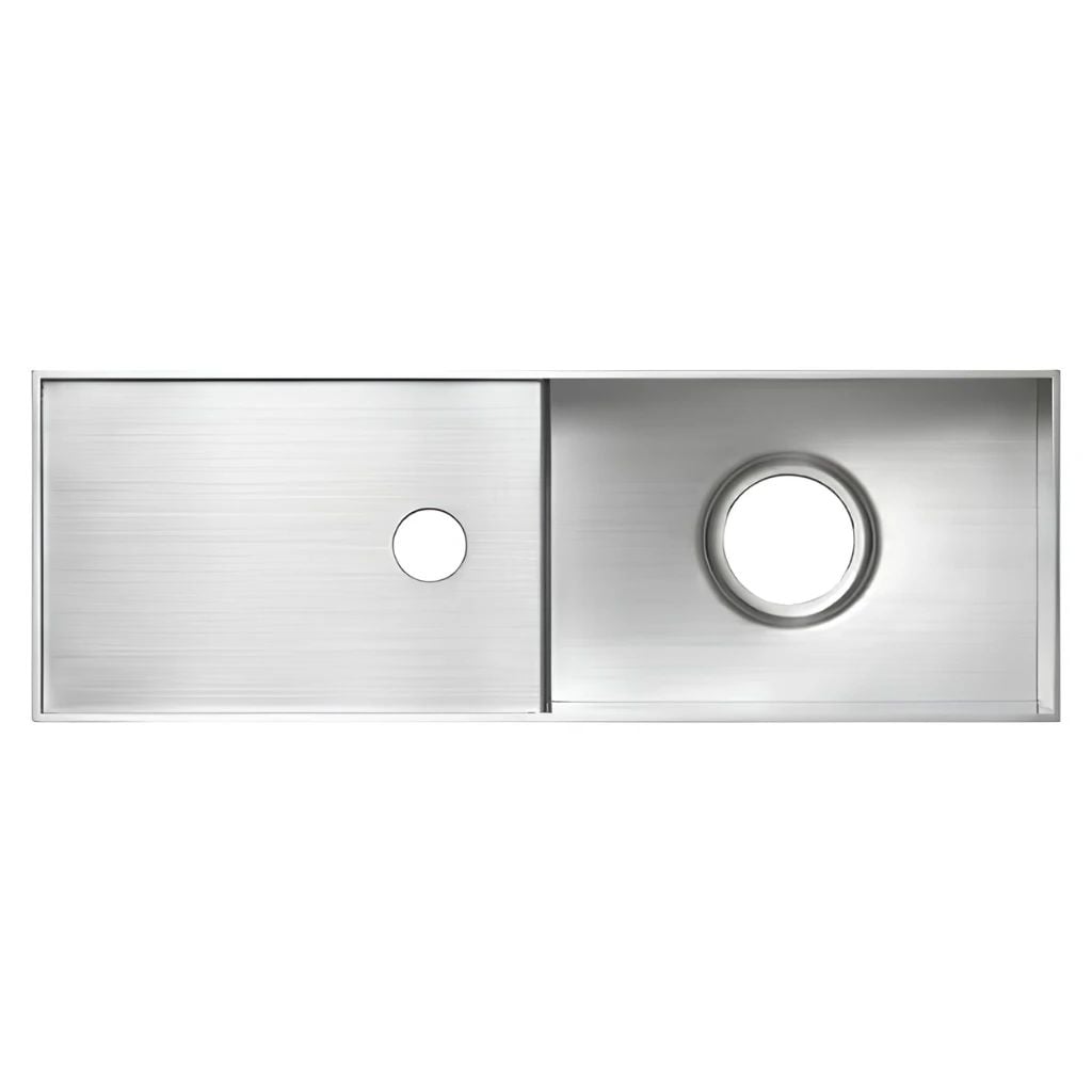  Chậu Rửa Tay Inox Treo Tường Miratap Tehachi Silver WA14111 – Inox 304 Xước Hairline, Siêu Nhỏ Gọn 350x120mm, Made In Japan 