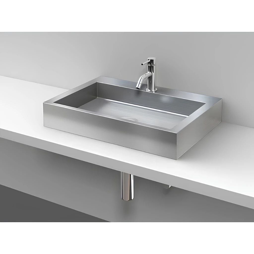  Chậu Lavabo Inox Đặt Bàn Miratap SUS Carissa 600 WA14251 – Đỉnh Cao Tối Giản, Inox 304 Xước Mờ Cao Cấp, Made In Japan 