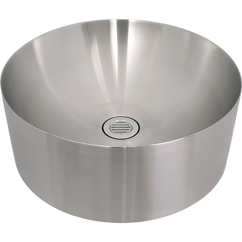 Chau lavabo inox tron dat ban Miratap Spinning WA14301 Nhat Ban