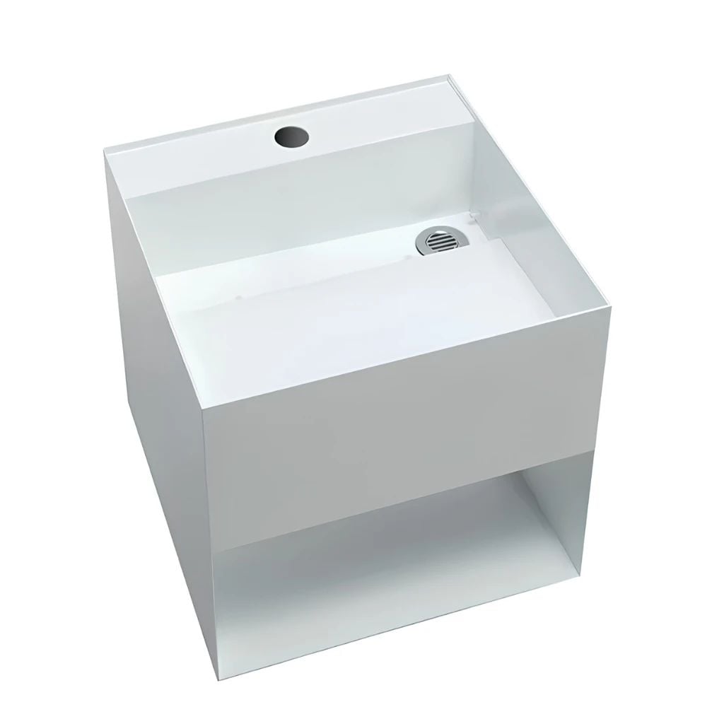 Chau rua tay inox treo tuong Miratap Cara 400 White WA28011 Nhat Ban