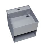  Chậu Rửa Tay Inox Treo Tường Miratap Cara 400 White WA28011 – Inox 304 Sơn Hybrid Trắng Mờ, Tích Hợp Hộc Tủ Đồ 13L, Made In Japan 